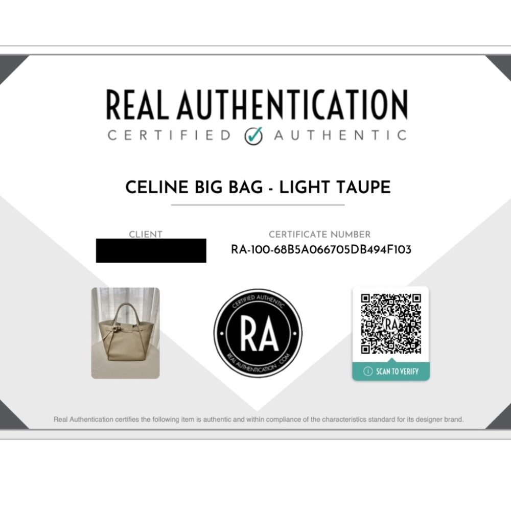 Celine Medium Big Bag in Soft Bare Calfskin - Light Taupe - Picture 2 of 16